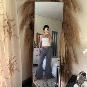 Zara washed effect wide leg pants
